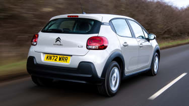 Citroen C3 Origin сзади в движении